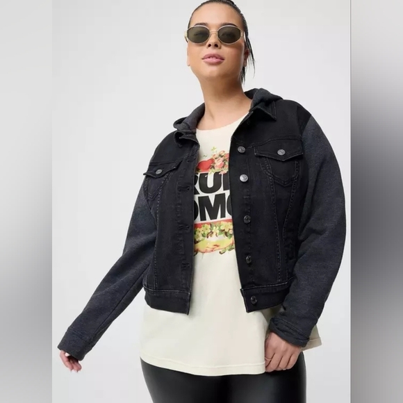 torrid Jackets & Blazers - Denim Trucker Jacket, Vintage Black